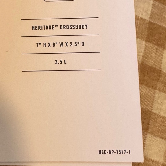 HERSCHEL SUPPLY COMPANY Steel Blue Shale Rock Crossbody NWT - Picture 7 of 7